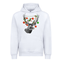 White Mule deer with Urban Hoodie - LillyAllenDesigns