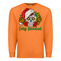 Carrot Feliz Navidad Skull Premium Sweatshirt - BundleAndBundleShop