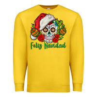 Lemon Feliz Navidad Skull Premium Sweatshirt - BundleAndBundleShop