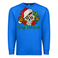 True Royal Feliz Navidad Skull Premium Sweatshirt - BundleAndBundleShop