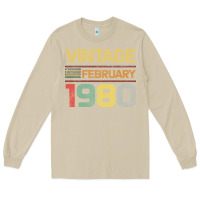 Mushroom Born in 1980 Vintage February Long Sleeve Tee - Bettercallsaul