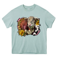 Arona hereford bull western background Heavy Core Tee - LillyAllenDesigns
