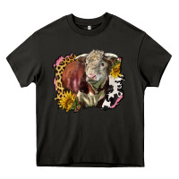 Asphalt hereford bull western background Heavy Core Tee - LillyAllenDesigns