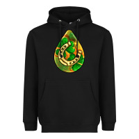 Black st.patrick's teardrop earrings Heavyweight Hoodie - FaDigitalArtStudio