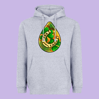 St.patrick's Teardrop Earrings Heavyweight Hoodie Designed By Fadigitalartstudio