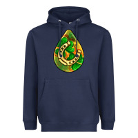 Navy st.patrick's teardrop earrings Heavyweight Hoodie - FaDigitalArtStudio