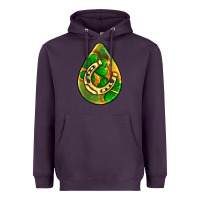 Plum st.patrick's teardrop earrings Heavyweight Hoodie - FaDigitalArtStudio
