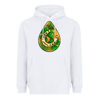White st.patrick's teardrop earrings Heavyweight Hoodie - FaDigitalArtStudio