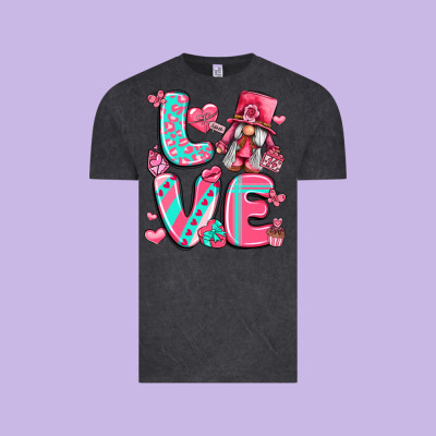 Love With Gnome Vintage Tee Designed By Lillyallendesigns