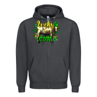 Smoke St. Patrick's Day Cow Zipper Hoodie - HowdyJamesFarm