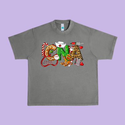 Christmas Cna Certified Nursing Assistant Urban Heavy Tee Designed By Lillyallendesigns
