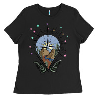 Compass With Mountain Ladies Tee | Teevron
