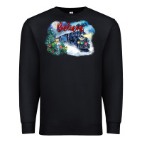 Black believe polar express Premium Sweatshirt - FaDigitalArtStudio