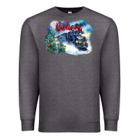 Charcoal Heather believe polar express Premium Sweatshirt - FaDigitalArtStudio