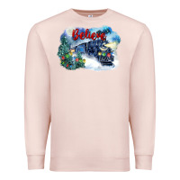 Pale Pink believe polar express Premium Sweatshirt - FaDigitalArtStudio