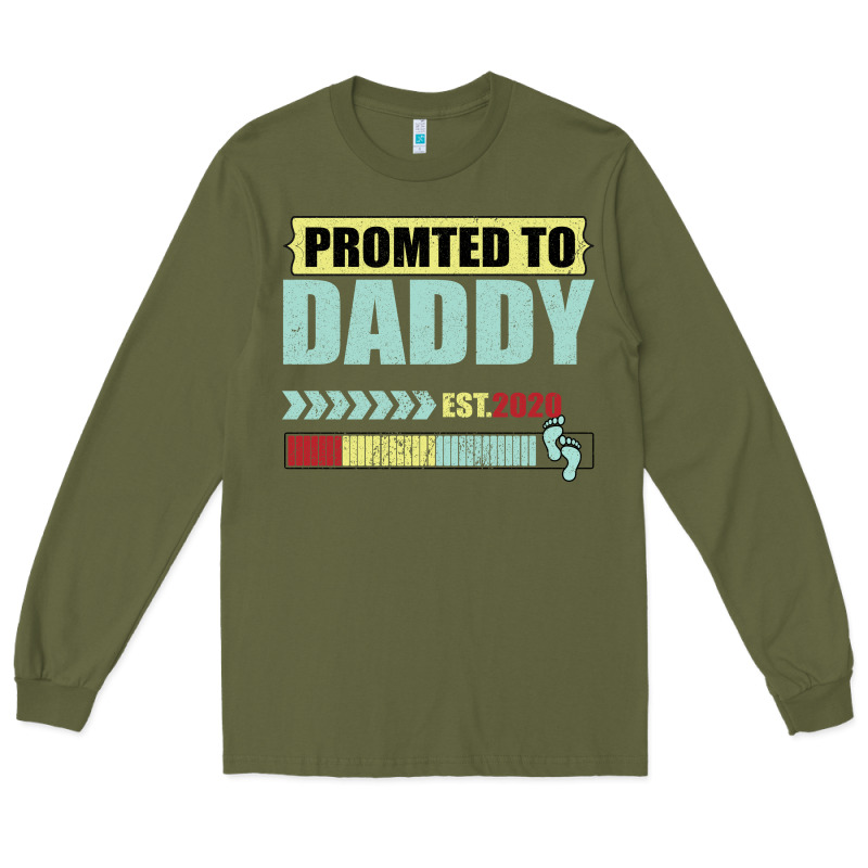 Promoted To Daddy Est 2020 Long Sleeve Tee by Bettercallsaul | Teevron