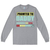 Heather Grey Promoted To Daddy Est 2020 Long Sleeve Tee - Bettercallsaul