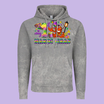 My First Mardi Gras Vintage Hoodie Designed By Lillyallendesigns