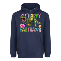 Navy Happy Eastrawr Easter Heavyweight Hoodie - BundleAndBundleShop
