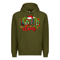 Army Green christmas lolo claus Premium Hoodie - FaDigitalArtStudio