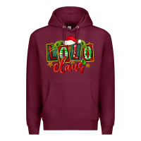 Burgundy christmas lolo claus Premium Hoodie - FaDigitalArtStudio