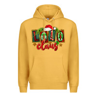 Mustard christmas lolo claus Premium Hoodie - FaDigitalArtStudio