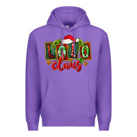 Purple christmas lolo claus Premium Hoodie - FaDigitalArtStudio
