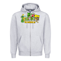 Heather Grey Teacher St. Patrick's Day Zipper Hoodie - HowdyJamesFarm