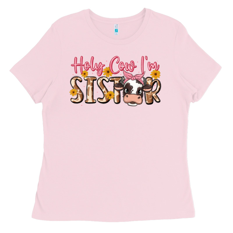 Holy Cow I'm Sister Ladies Tee by MaliasSmallBusiness | Teevron