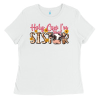 White holy cow i'm sister Ladies Tee - MaliasSmallBusiness