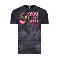Cloud Black you make my heart saur Vintage Tee - LillyAllenDesigns