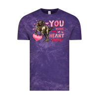 Cloud Purple you make my heart saur Vintage Tee - LillyAllenDesigns