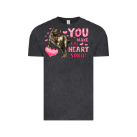 Vintage Black you make my heart saur Vintage Tee - LillyAllenDesigns