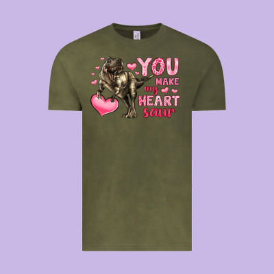 You Make My Heart Saur Vintage Tee Designed By Lillyallendesigns