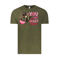 Vintage Olive you make my heart saur Vintage Tee - LillyAllenDesigns