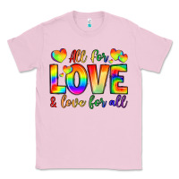 Bubblegum Pink all for love and love for love Classic Tee - LillyAllenDesigns