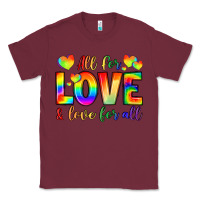 Burgundy all for love and love for love Classic Tee - LillyAllenDesigns