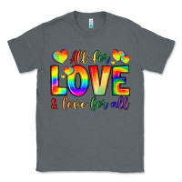 Charcoal Heather all for love and love for love Classic Tee - LillyAllenDesigns
