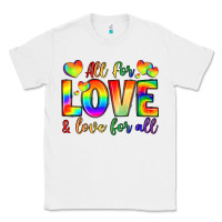 White all for love and love for love Classic Tee - LillyAllenDesigns