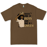Cacao hustle like a boss live like a queen Premium Tee - MaliasSmallBusiness