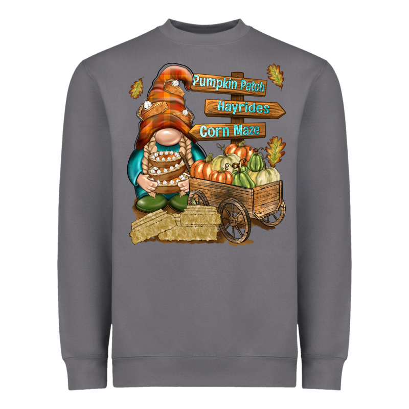 Pumpkin Patch Hayrides And Corn Maze Heavyweight Sweatshirt by NancyCooperArtShop | Teevron