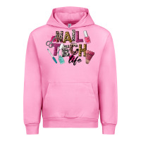 Fuchsia Pink Nail Tech Life Urban Hoodie - LillyAllenDesigns
