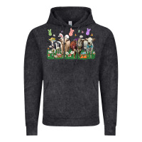 Vintage Black easter cow Vintage Hoodie - LillyAllenDesigns