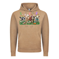 Vintage Coffee easter cow Vintage Hoodie - LillyAllenDesigns