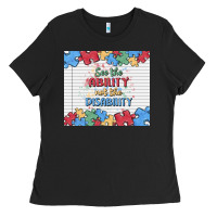 See The Ability Not The Disability Ladies Tee | Teevron