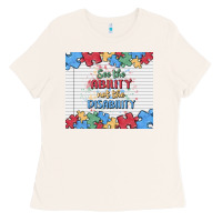 Bone see the ability not the disability Ladies Tee - MaliasSmallBusiness