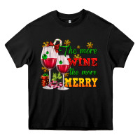 Black The more wine the more merry Heavy Core Tee - AdoDesignShop