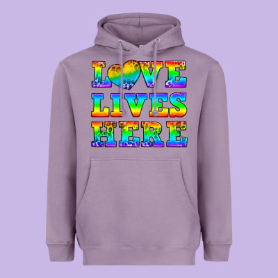 Western Love Lives Here Heavyweight Hoodie Designed By Bundleandbundleshop