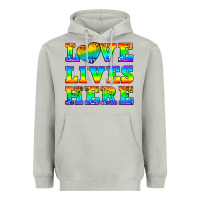 Moon Dust Western Love Lives Here Heavyweight Hoodie - BundleAndBundleShop
