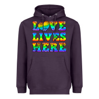 Plum Western Love Lives Here Heavyweight Hoodie - BundleAndBundleShop